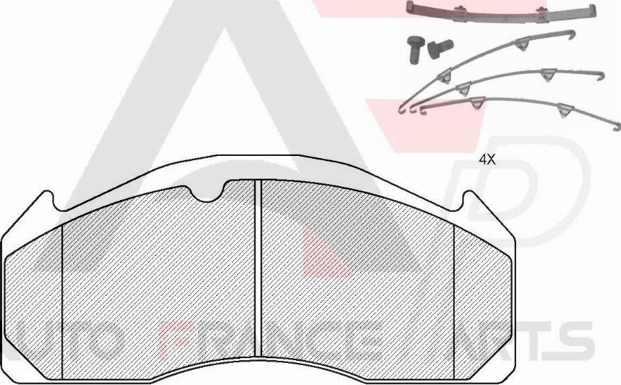 AUTO FRANCE PARTS 21-9002C - Set placute frana,frana disc aaoparts.ro
