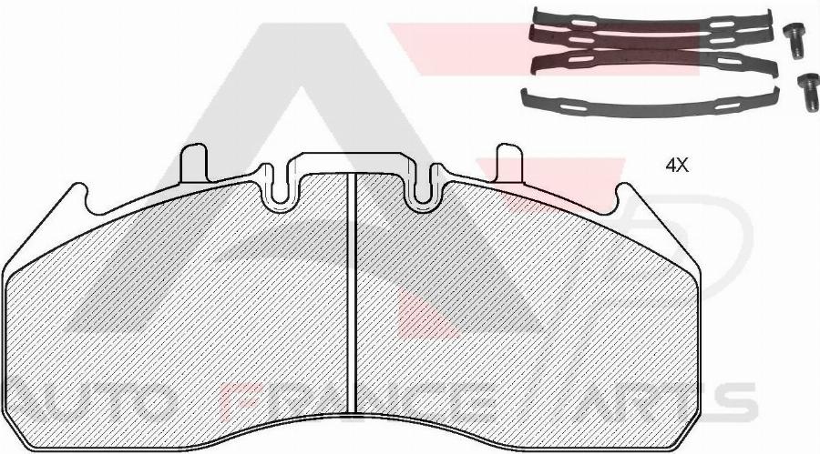 AUTO FRANCE PARTS 21-9015C - Set placute frana,frana disc aaoparts.ro