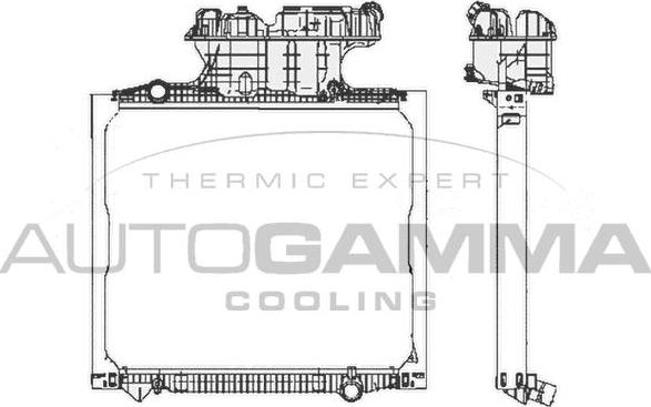 Autogamma 404442 - Radiator, racire motor aaoparts.ro