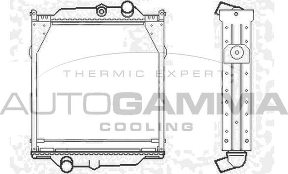 Autogamma 404698 - Radiator, racire motor aaoparts.ro
