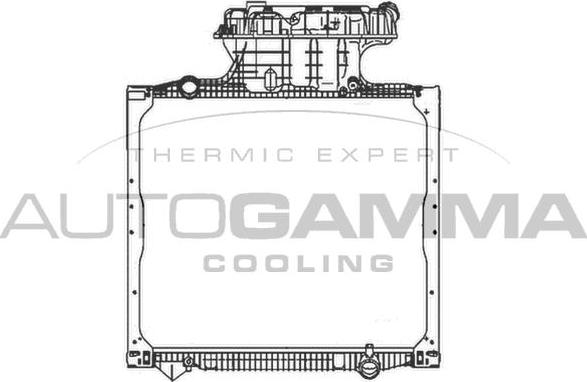 Autogamma 404676 - Radiator, racire motor aaoparts.ro