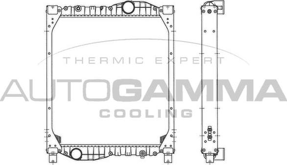 Autogamma 404114 - Radiator, racire motor aaoparts.ro