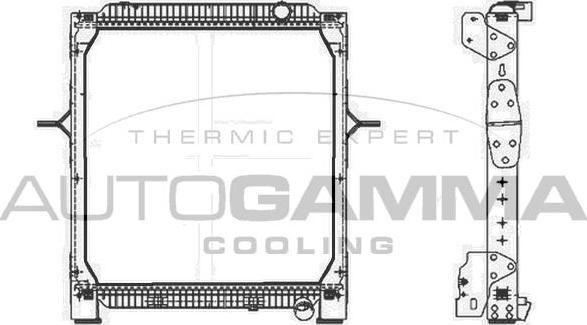 Autogamma 404886 - Radiator, racire motor aaoparts.ro