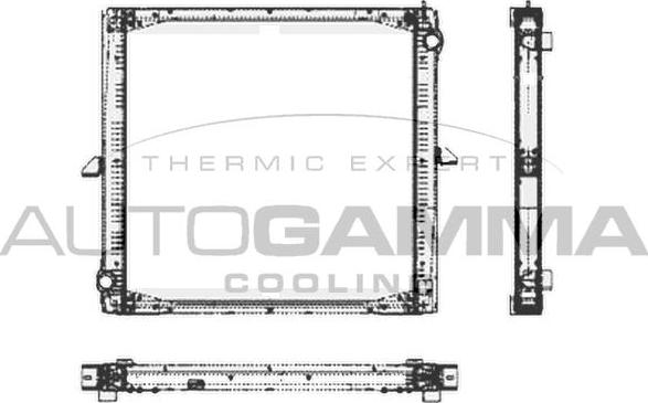 Autogamma 404726 - Radiator, racire motor aaoparts.ro