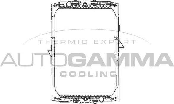 Autogamma 401124 - Radiator, racire motor aaoparts.ro