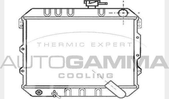 Autogamma 104547 - Radiator, racire motor aaoparts.ro