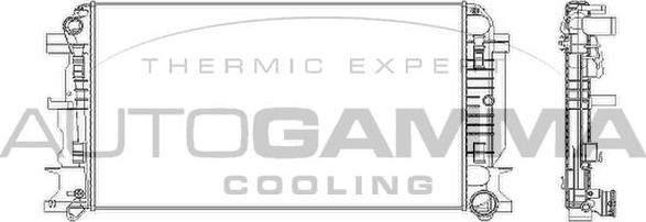 Autogamma 104534 - Radiator, racire motor aaoparts.ro