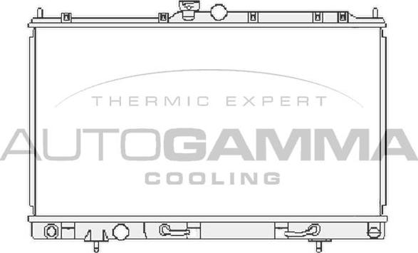 Autogamma 104854 - Radiator, racire motor aaoparts.ro