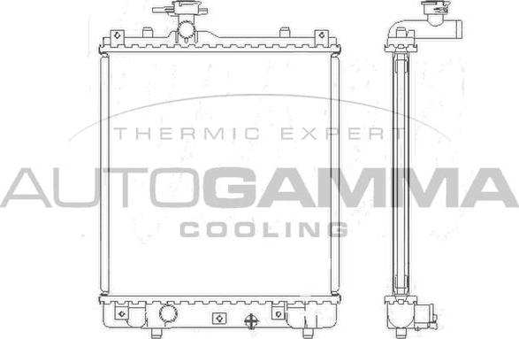 Autogamma 104710 - Radiator, racire motor aaoparts.ro