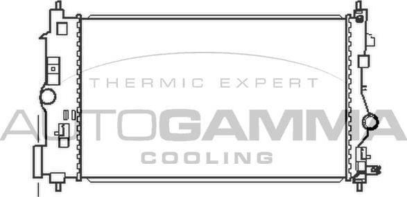 Autogamma 105447 - Radiator, racire motor aaoparts.ro