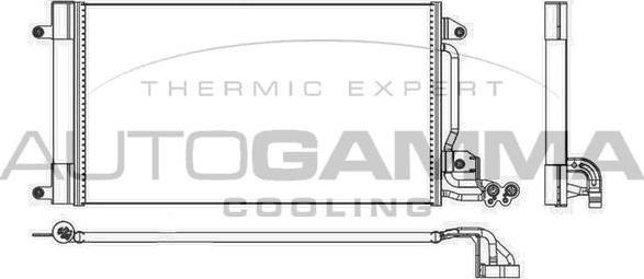 Autogamma 105463 - Condensator, climatizare aaoparts.ro