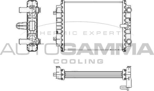 Autogamma 105433 - Radiator, racire motor aaoparts.ro