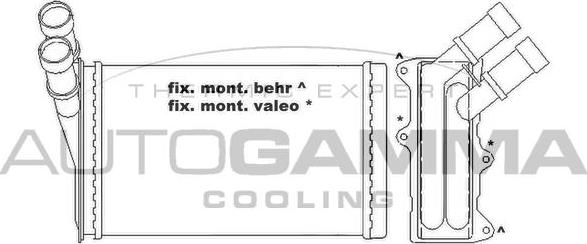Autogamma 105427 - Schimbator caldura, incalzire habitaclu aaoparts.ro