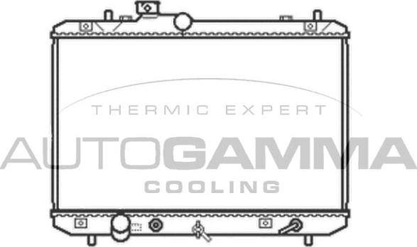 Autogamma 105058 - Radiator, racire motor aaoparts.ro