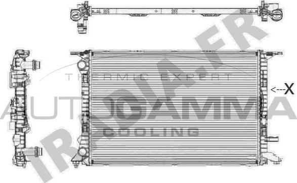 Autogamma 105155 - Radiator, racire motor aaoparts.ro