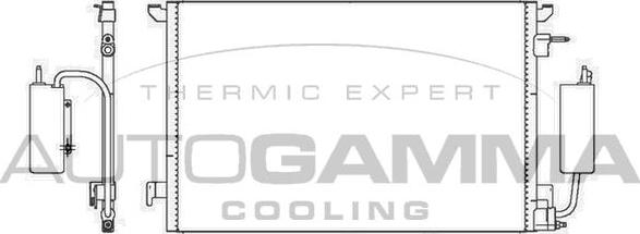 Autogamma 105344 - Condensator, climatizare aaoparts.ro