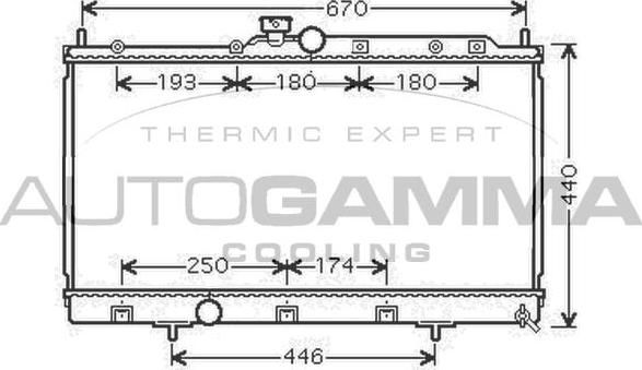Autogamma 105316 - Radiator, racire motor aaoparts.ro