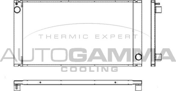 Autogamma 105249 - Radiator, racire motor aaoparts.ro