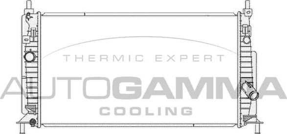 Autogamma 105754 - Radiator, racire motor aaoparts.ro