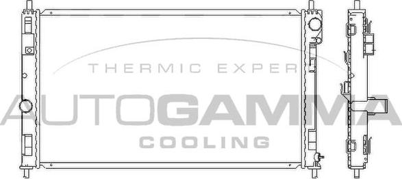Autogamma 105789 - Radiator, racire motor aaoparts.ro