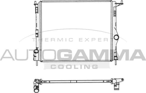 Autogamma 105781 - Radiator, racire motor aaoparts.ro