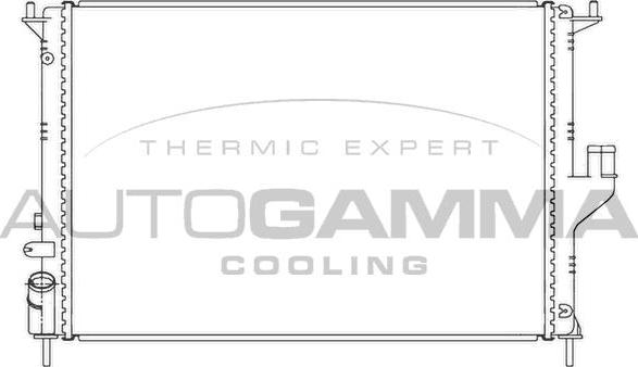 Autogamma 105783 - Radiator, racire motor aaoparts.ro