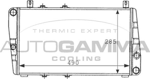 Autogamma 100967 - Radiator, racire motor aaoparts.ro