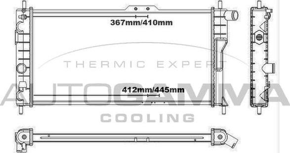 Autogamma 100692 - Radiator, racire motor aaoparts.ro