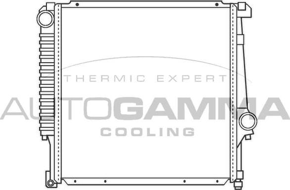 Autogamma 100099 - Radiator, racire motor aaoparts.ro