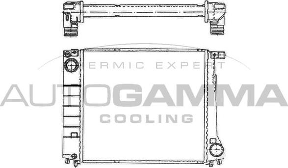 Autogamma 100097 - Radiator, racire motor aaoparts.ro