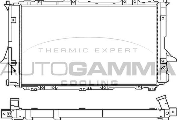 Autogamma 100059 - Radiator, racire motor aaoparts.ro