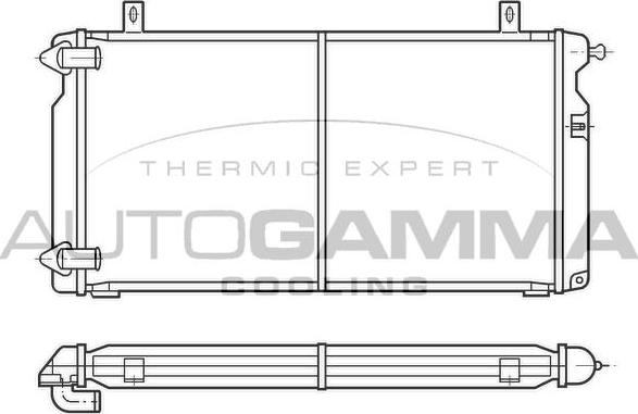 Autogamma 100183 - Radiator, racire motor aaoparts.ro