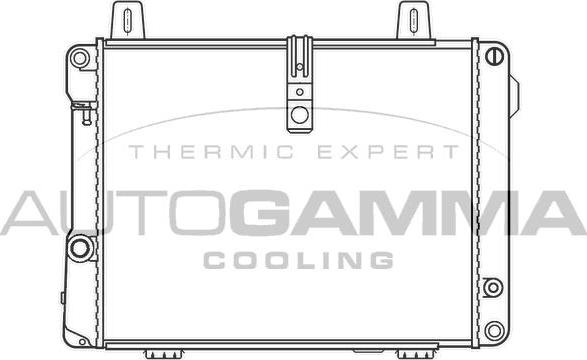 Autogamma 100182 - Radiator, racire motor aaoparts.ro