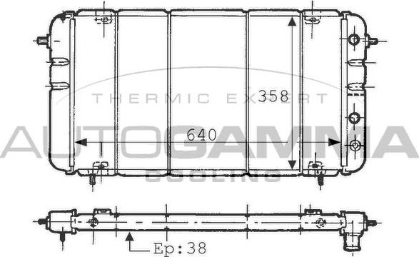Autogamma 100881 - Radiator, racire motor aaoparts.ro