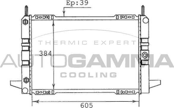 Autogamma 100368 - Radiator, racire motor aaoparts.ro