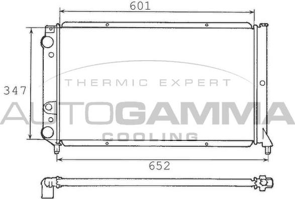 Autogamma 100300 - Radiator, racire motor aaoparts.ro