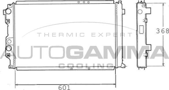 Autogamma 100301 - Radiator, racire motor aaoparts.ro