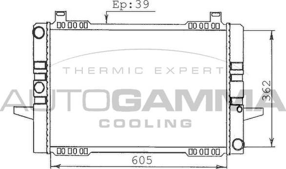 Autogamma 100378 - Radiator, racire motor aaoparts.ro
