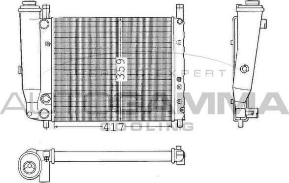 Autogamma 100296 - Radiator, racire motor aaoparts.ro