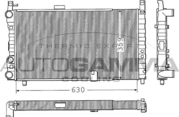 Autogamma 100297 - Radiator, racire motor aaoparts.ro