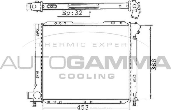 Autogamma 100278 - Radiator, racire motor aaoparts.ro