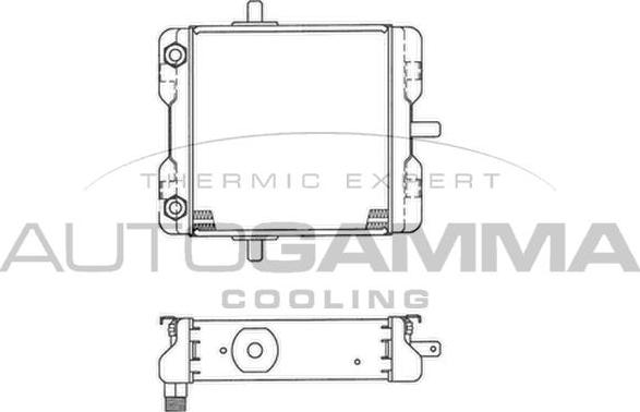 Autogamma 101932 - Radiator ulei, ulei motor aaoparts.ro