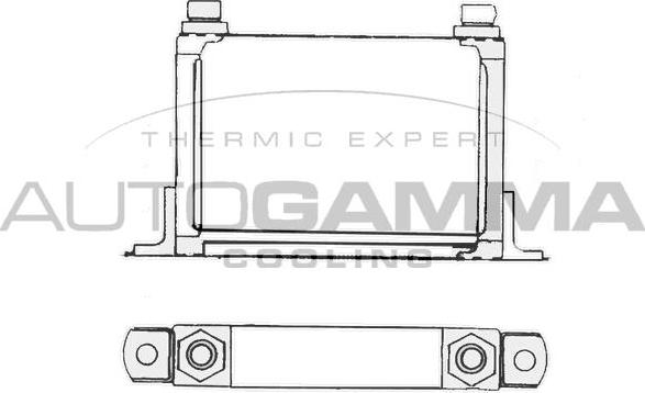 Autogamma 101536 - Radiator ulei, ulei motor aaoparts.ro