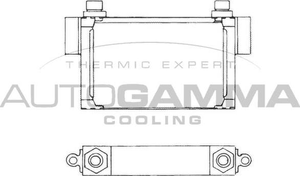 Autogamma 101538 - Radiator ulei, ulei motor aaoparts.ro