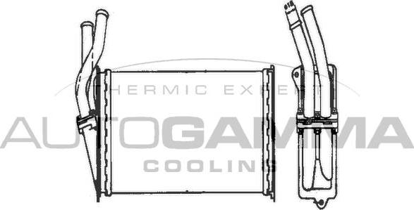 Autogamma 101654 - Schimbator caldura, incalzire habitaclu aaoparts.ro
