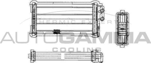 Autogamma 101607 - Schimbator caldura, incalzire habitaclu aaoparts.ro