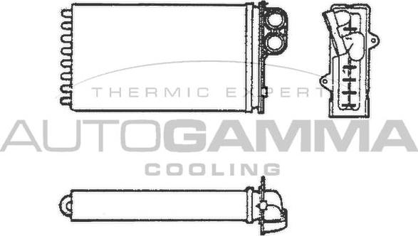 Autogamma 101636 - Schimbator caldura, incalzire habitaclu aaoparts.ro