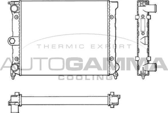 Autogamma 101041 - Radiator, racire motor aaoparts.ro