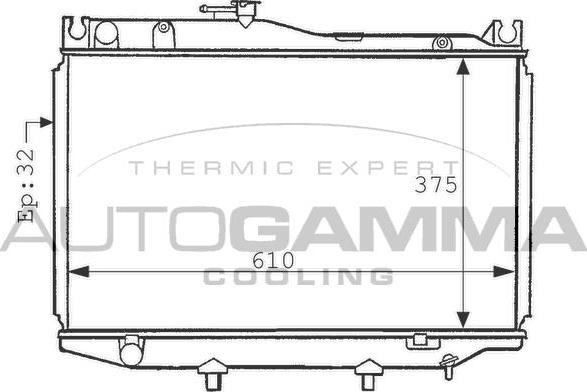 Autogamma 101010 - Radiator, racire motor aaoparts.ro