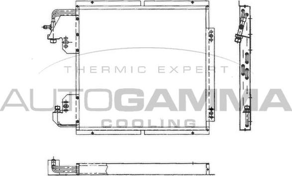 Autogamma 101800 - Condensator, climatizare aaoparts.ro